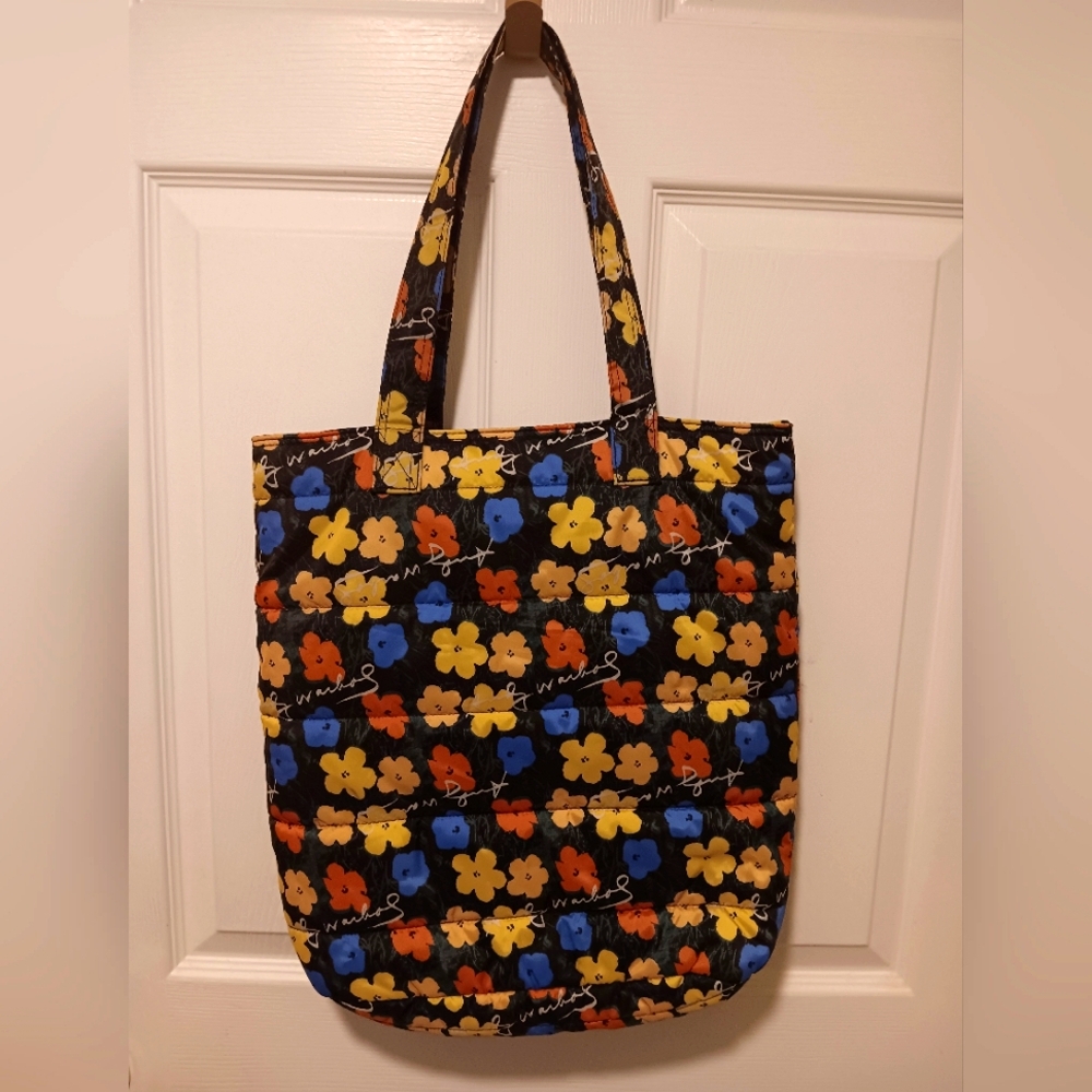 Andy Walhol Floral Patterned Tote Bag